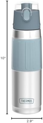THERMOS Stainless Steel Hydration Bottle, 18 Ounce, Gray - Image 4