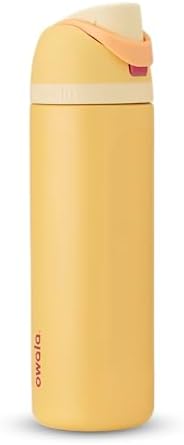 Owala Disney Princess FreeSip Insulated Stainless Steel Water Bottle with Straw for Sports and Travel, BPA-Free Sports Water Bottle, 24 oz, Belle