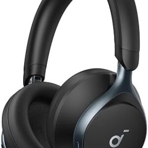 Soundcore by Anker, Space One, Active Noise Cancelling Headphones, 2X Stronger Voice Reduction, 40H ANC Playtime, App Control, LDAC Hi-Res Wireless Audio, Comfortable Fit, Clear Calls, Bluetooth 5.3