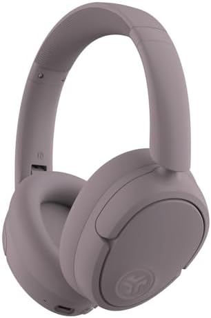 JLab JBuds Lux ANC Wireless Headphones, Mauve, Hybrid Active Noise Cancelling, Customizable Sound, Spatial Audio Compatible, Premium Over-Ear Bluetooth Headset