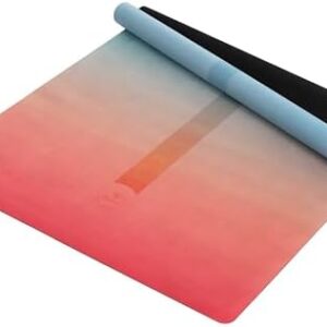 Yvonne Prism Perspective Travel Yoga Mat - Ultra Thin 1/16” (1.5mm), Lightweight, Foldable & Non-Slip for Travel & Home + Free Carrying Strap
