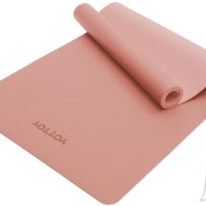 YOTTOY Yoga Mat,Non-Slip Hot Yoga Mat with Anti-Tear Design and Friendly Natural Rubber Mat with Strap and Bag