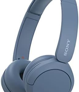 Sony WH-CH520 Wireless Headphones Bluetooth On-Ear Headset with Microphone, Blue