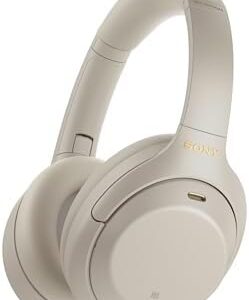 Sony WH-1000XM4 Wireless Premium Noise Canceling Overhead Headphones with Mic for Phone-Call and Alexa Voice Control, Silver WH1000XM4