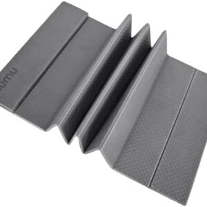 Numu Foldable Yoga Mat with Yoga Carrying Strap - Nonslip, Lightweight, and Portable 1/4” Inch Thick Workout Exercise Mat - Perfect for Easy Storage and Travel