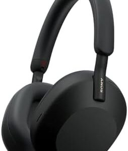Sony WH-1000XM5 Premium Noise Canceling Headphones, Auto NC Optimizer, 30-Hour Battery, Alexa Voice Control, Black