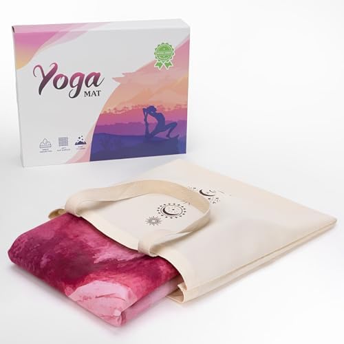 Travel Foldable Suede Yoga Mat, Tear-resistant Non-Slip Durable Fitness Mat, Tote Bag included for Yoga Pilates Exercise Workout, 0.06 Inch/1.5 mm Thick, 72 x 24 Inch/183 x 61 cm - Image 5