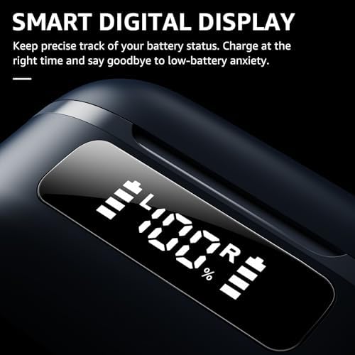 TOZO Hybrid Active Noise Cancelling Wireless Earbuds, 6 Mics ENC Clear Call, IPX8 Waterproof, in Ear Bluetooth 5.3 Headphones Stereo Bass Ear Buds 59H Playtime with LED Display 32 EQs via APP - Image 7