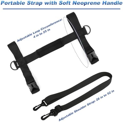 Cosmos Portable Yoga Mat Strap Mat Sling Picnic Blanket Strap with Adjustable Shoulder Strap & Handle for Festivals Picnics Camping Motorcycle Bedroll Pilates - Image 4
