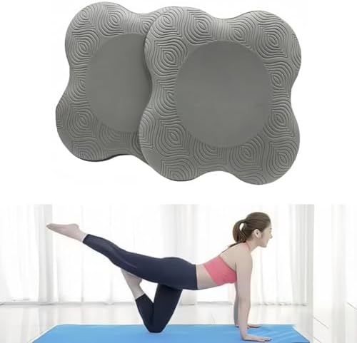 Yoga Knee Guards (Set of 2) - Male and Female Yoga Props and Accessories for Fitness, Travel, Meditation, Kneeling, Balance, Floor, Pilates Pads for Knee and Elbow
