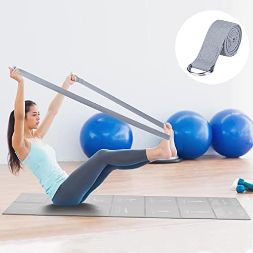 Foldable Yoga Mat for Women, Non Slip Exercise Mat for Home Gym, 5mm Travel Yoga Mats Set With Stretch Strap for Yoga Pilates and Fitness, 68"L x 24"W x 0.2 Inch Thick - Image 5