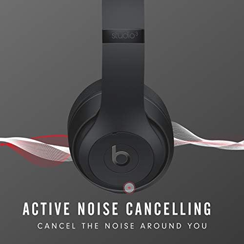 Beats Studio3 Wireless Noise Cancelling Over-Ear Headphones - Apple W1 Headphone Chip, Class 1 Bluetooth, 22 Hours of Listening Time, Built-in Microphone - Matte Black - Image 4