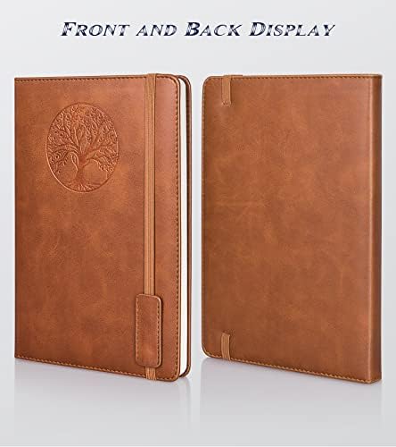 Lined Journal Notebook for Women Men,256 Pages A5 Hardcover Leather Journals for Writing,Travel,Business,Work & School,College Ruled Notebooks for Note Taking,Diary Notepad 5.7"×8.3"(Brown) - Image 6