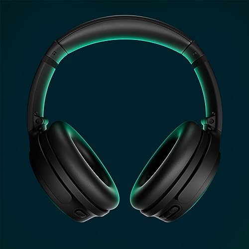 Bose QuietComfort Bluetooth Headphones, Wireless Headphones with Active Over Ear Noise Cancelling and Mic, Deep Bass, Up to 24 Hours of Playtime, Black - Image 2