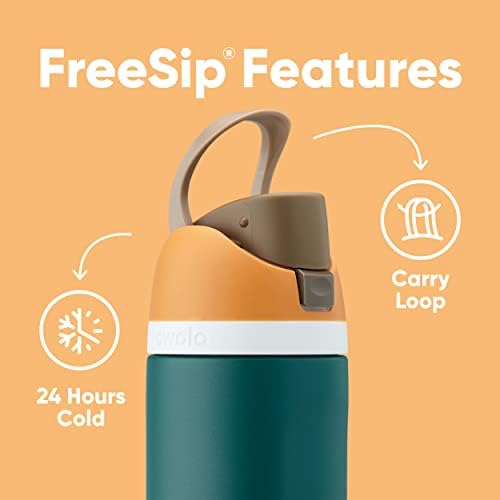 Owala FreeSip Insulated Stainless Steel Water Bottle with Straw, BPA-Free Sports Water Bottle, Great for Travel, 32 Oz, Denim - Image 4