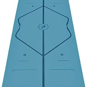 Liforme Travel Yoga mat – Patented Alignment System, Warrior-Like Grip, Non-Slip, Eco-Friendly, Ultra-Lightweight and Sweat Resistant, Made with Natural Rubber
