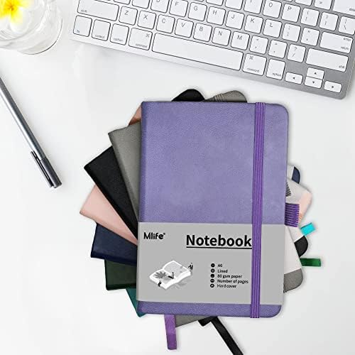 A6 Small Journal Notebook, Lined Pocket Notebook with Pen Holder, Mini Notebook Hardcover, 192 Pages, 3.9 inches * 5.5 inches Jurnal for Women and Man(1PACK Black) - Image 7