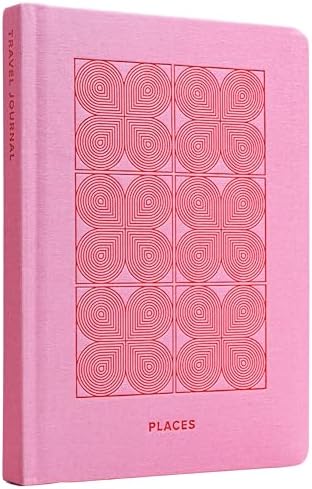 Kunitsa Co. Travel Journal - Guided Notebook for Travelers to Plan & Reflect on Vacations & Trips. Keepsake Travel Gift, Lavender Pink