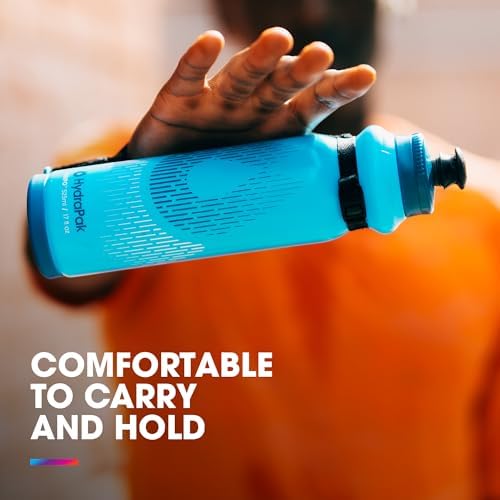 HydraPak Tempo Pro 525ml - Handheld Running Squeeze Bottle for Training and Race Day Hydration with Removable Strap (525ml/17oz) - White - Image 3