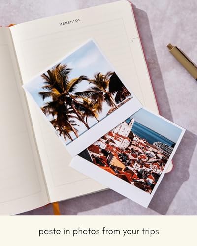 Kunitsa Co. Travel Journal - Guided Notebook for Travelers to Plan & Reflect on Vacations & Trips. Keepsake Travel Gift, Lavender Pink - Image 5