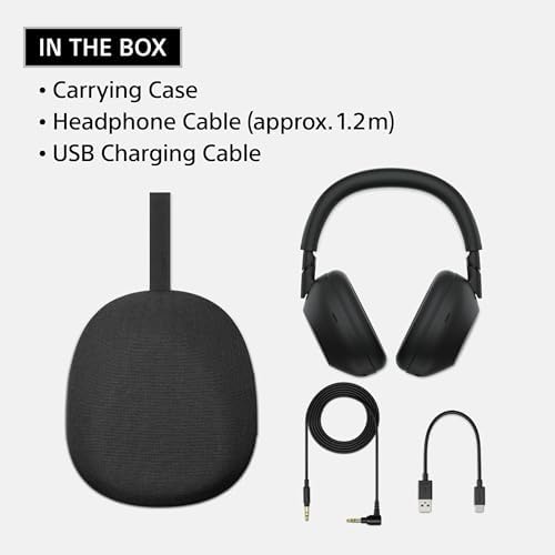 Sony WH-1000XM6 The Best Wireless Noise Canceling Headphones, HD NC Processor QN3, 12 Microphones, Adaptive NC Optimizer, Mastered by Engineers, Studio-Quality, 30-Hour Battery, Black - Image 9