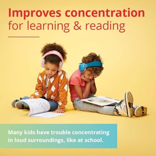 Alpine Muffy Kids - Hearing Protection - CE & ANSI Certified - Adjustable for Ages 3-16 years - Noise Cancelling Headphones - 25dB Sound Reduction Ideal for Protection and Concentration Aid - Blue - Image 4