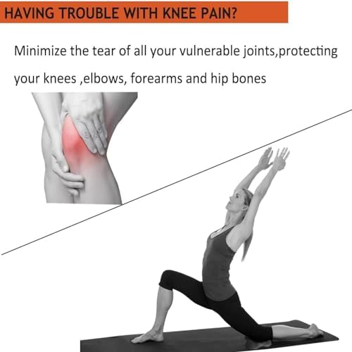 Yoga Knee Guards (Set of 2) - Male and Female Yoga Props and Accessories for Fitness, Travel, Meditation, Kneeling, Balance, Floor, Pilates Pads for Knee and Elbow - Image 4