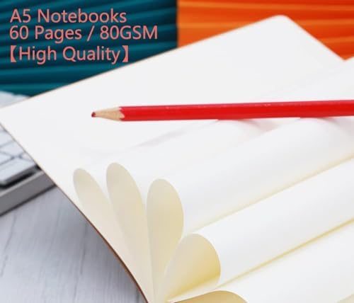 24 Pack Kraft Notebook Journals for Travelers, Students and Office, Writing Diary Subject Notebooks Planner with Thick Paper, 60 Pages, 30 Sheets, 8.3x5.5 inch, A5 Size, Travel Journal Set.(Blank) - Image 8