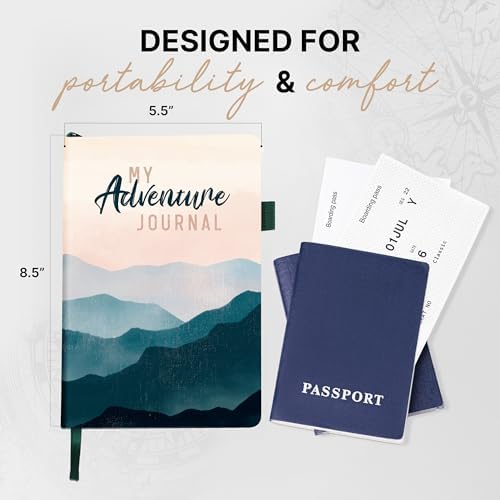 3-in-1 Travel Journal for Women - My Adventure Book, Travelers Notebook, Scrapbook & Bucket List Gifts for People Who Travel A Lot With Prompts - Cruise & Camping Essentials Planner Accessories Diary - Image 6