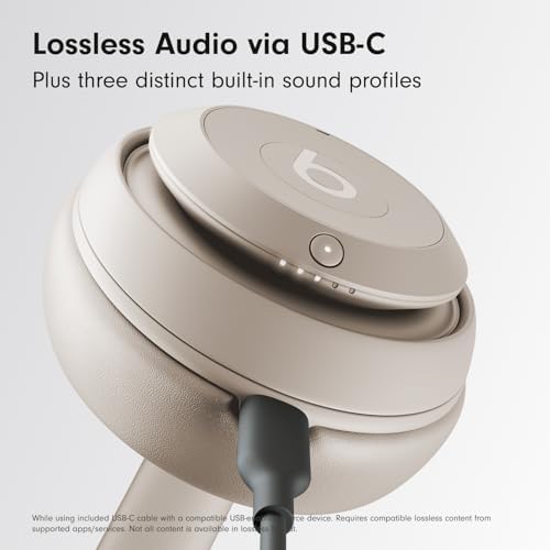 Beats Studio Pro - Wireless Bluetooth Noise Cancelling Headphones - Personalized Spatial Audio, USB-C Lossless Audio, Apple & Android Compatibility, Up to 40 Hours Battery Life - Sandstone - Image 5