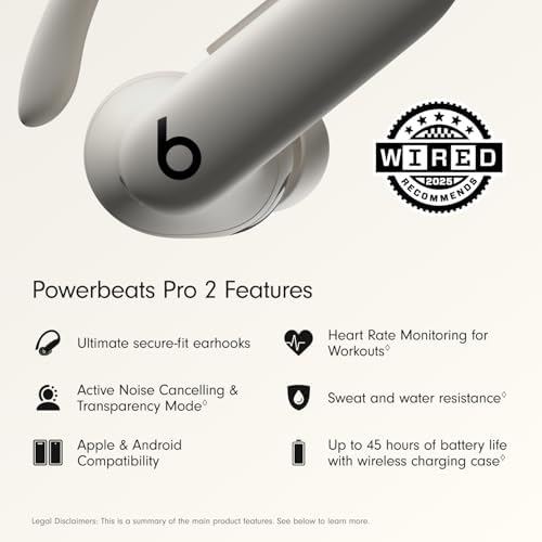 Beats Powerbeats Pro 2 Wireless Bluetooth Earbuds - Noise Cancelling, Heart Rate Monitor, IPX4, Up to 45H Battery & Charging Case, Works with Apple & Android - Quick Sand - Image 2