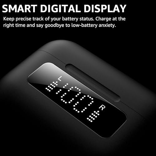 TOZO Hybrid Active Noise Cancelling Wireless Earbuds with 6 Mics AI Clear Call Ear Buds 55H Playtime with LED Display 32 Preset EQs via APP Bluetooth 5.3 IPX8 Waterproof in Ear Headphones - Image 2