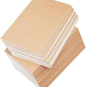 24 Pack Kraft Notebook Journals for Travelers, Students and Office, Writing Diary Subject Notebooks Planner with Thick Paper, 60 Pages, 30 Sheets, 8.3x5.5 inch, A5 Size, Travel Journal Set.(Blank)