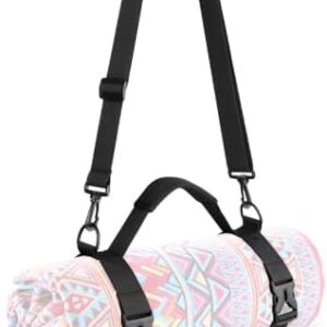 Cosmos Portable Yoga Mat Strap Mat Sling Picnic Blanket Strap with Adjustable Shoulder Strap & Handle for Festivals Picnics Camping Motorcycle Bedroll Pilates