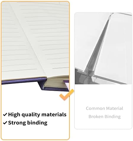 A6 Small Journal Notebook, Lined Pocket Notebook with Pen Holder, Mini Notebook Hardcover, 192 Pages, 3.9 inches * 5.5 inches Jurnal for Women and Man(1PACK Black) - Image 5