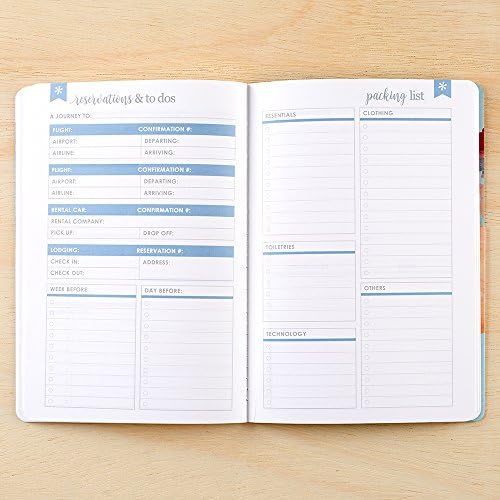 Erin Condren Designer Petite Planner - Travel Petite Planner, Includes Flight Schedule Details, Packing List by Category, Journaling for Experiences, and Spending 5.7x8.25 - Image 5