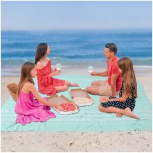 Giant Huge Thin Boho Throw Blanket Turkish Beach Blanket Towel Jumbo Extra Large XL XXL Big Oversized Outdoor Picnic Accessories Airplane Travel Essentials Camping Gears Must Haves Yard Yoga Mat Aqua