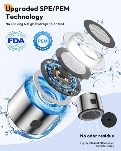 Hydrogen Water Bottle-2025 New Upgraded Hydrogen Water Generator with SPE/PEM Tech,16 OZ Portable Hydrogenated Rich Water Cup Hydro Machine,Health Gift for Home & Family - Image 3