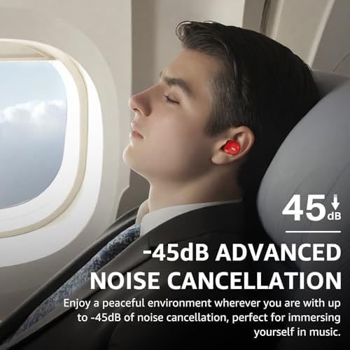 TOZO Hybrid Active Noise Cancelling Wireless Earbuds, 6 Mics ENC Clear Call, IPX8 Waterproof, in Ear Bluetooth 5.3 Headphones Stereo Bass Ear Buds 59H Playtime with LED Display 32 EQs via APP - Image 3