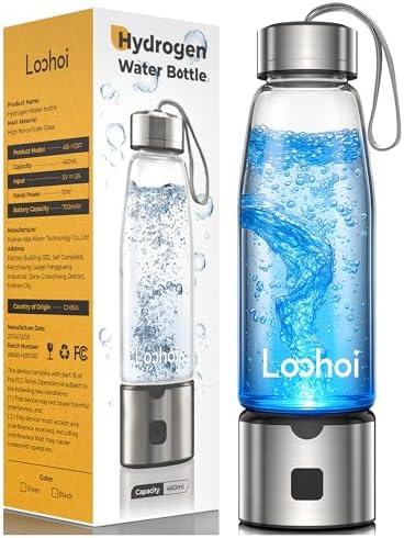 Hydrogen Water Bottle-2025 New Upgraded Hydrogen Water Generator with SPE/PEM Tech,16 OZ Portable Hydrogenated Rich Water Cup Hydro Machine,Health Gift for Home & Family