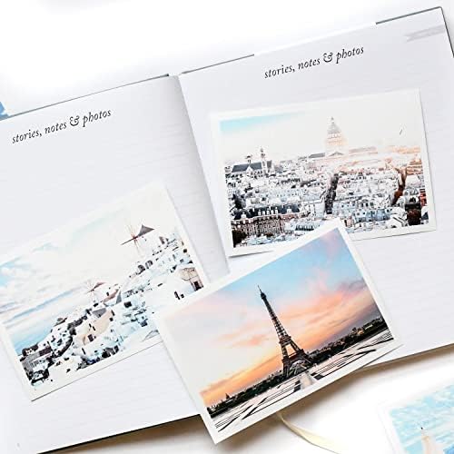 DUNCAN & STONE PAPER CO. Travel Journals - Elegant Journaling Notebook To Record All Your Travel Fun, & More - 110 Page Linen Hardcover Journal For Up To 15 Trips (Sage Green) - Image 9