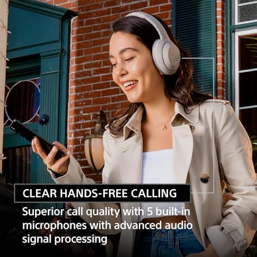 Sony WH-1000XM4 Wireless Premium Noise Canceling Overhead Headphones with Mic for Phone-Call and Alexa Voice Control, Silver WH1000XM4 - Image 3