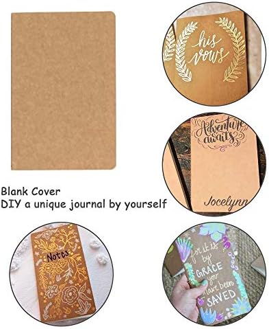3 Pack Travel Journal Notebook for Travelers or School - Kraft Brown Soft Cover - 5.5” x 8.25” - 120 Blank Pages with60 Sheets - Image 5