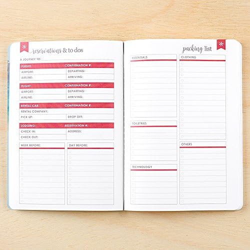 Erin Condren Designer Petite Planner - Travel Petite Planner, Includes Flight Schedule Details, Packing List by Category, Journaling for Experiences, and Spending 5.7x8.25 - Image 3