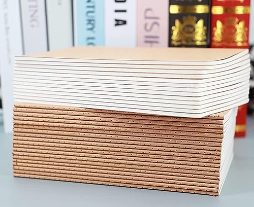 24 Pack Kraft Notebook Journals for Travelers, Students and Office, Writing Diary Subject Notebooks Planner with Thick Paper, 60 Pages, 30 Sheets, 8.3x5.5 inch, A5 Size, Travel Journal Set.(Blank) - Image 5