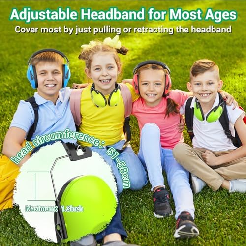 Dr.meter Ear Muffs for Noise Reduction: 27.4SNR Noise Cancelling Headphones for Kids Adults, EM100 Adjustable Hearing Protection Earmuffs for Monster Jam, Autism Sensory, Concerts, Fireworks - Image 6