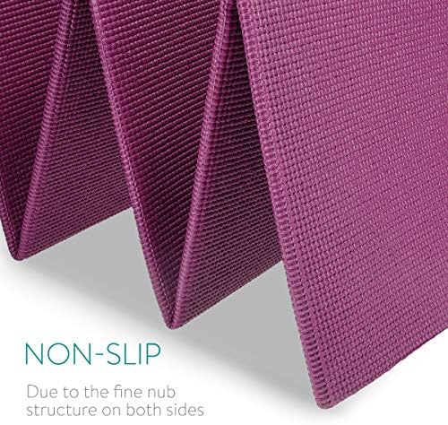 Navaris Foldable Yoga Mat for Travel - 1/8 inch (4mm) Thick Exercise Mat for Yoga, Pilates, Workout, Gym, Fitness - Non-Slip Folding Thin Portable Mat - Image 6