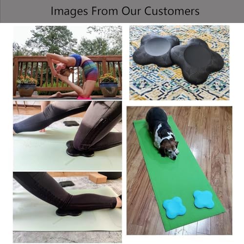 Yoga Knee Guards (Set of 2) - Male and Female Yoga Props and Accessories for Fitness, Travel, Meditation, Kneeling, Balance, Floor, Pilates Pads for Knee and Elbow - Image 6