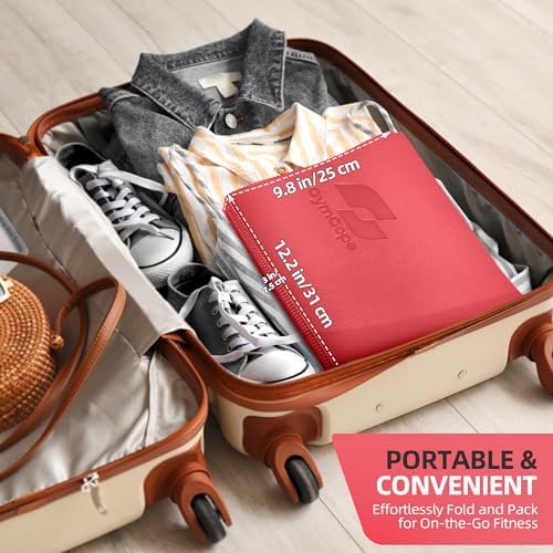 Foldable Yoga Mat for Travel, 68"x24" Folding Travel Gym Mat for Women Yoga Studio, Packable and Portable Pilates Mat with Storage Bag Easy to Carry, Lightweight Travel Workout Mat, 2mm/4mm - Image 4