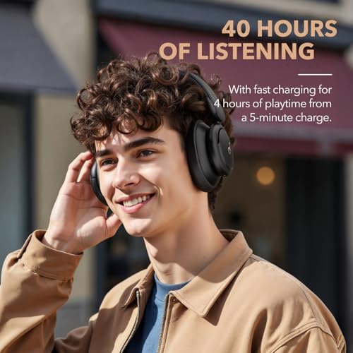 soundcore Life Q30 by Anker, Hybrid Active Noise Cancelling Headphones with Multiple Modes, Hi-Res Sound, Custom EQ via App, 50H Playtime, Comfortable Fit, Bluetooth, Multipoint Connection - Image 5
